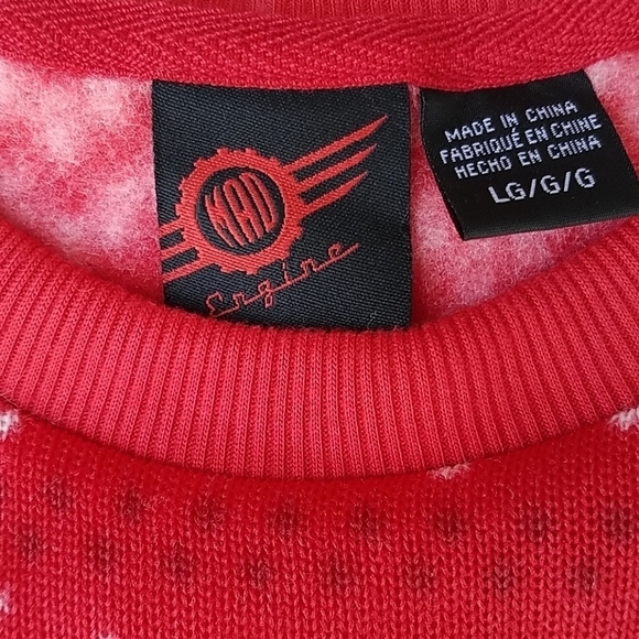 Ugly Christmas sweater L mistletoe nwt red soft - Picture 3 of 4